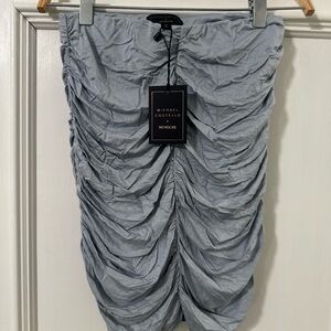 Michael Costello Revolve Gray Milo Mini Skirt